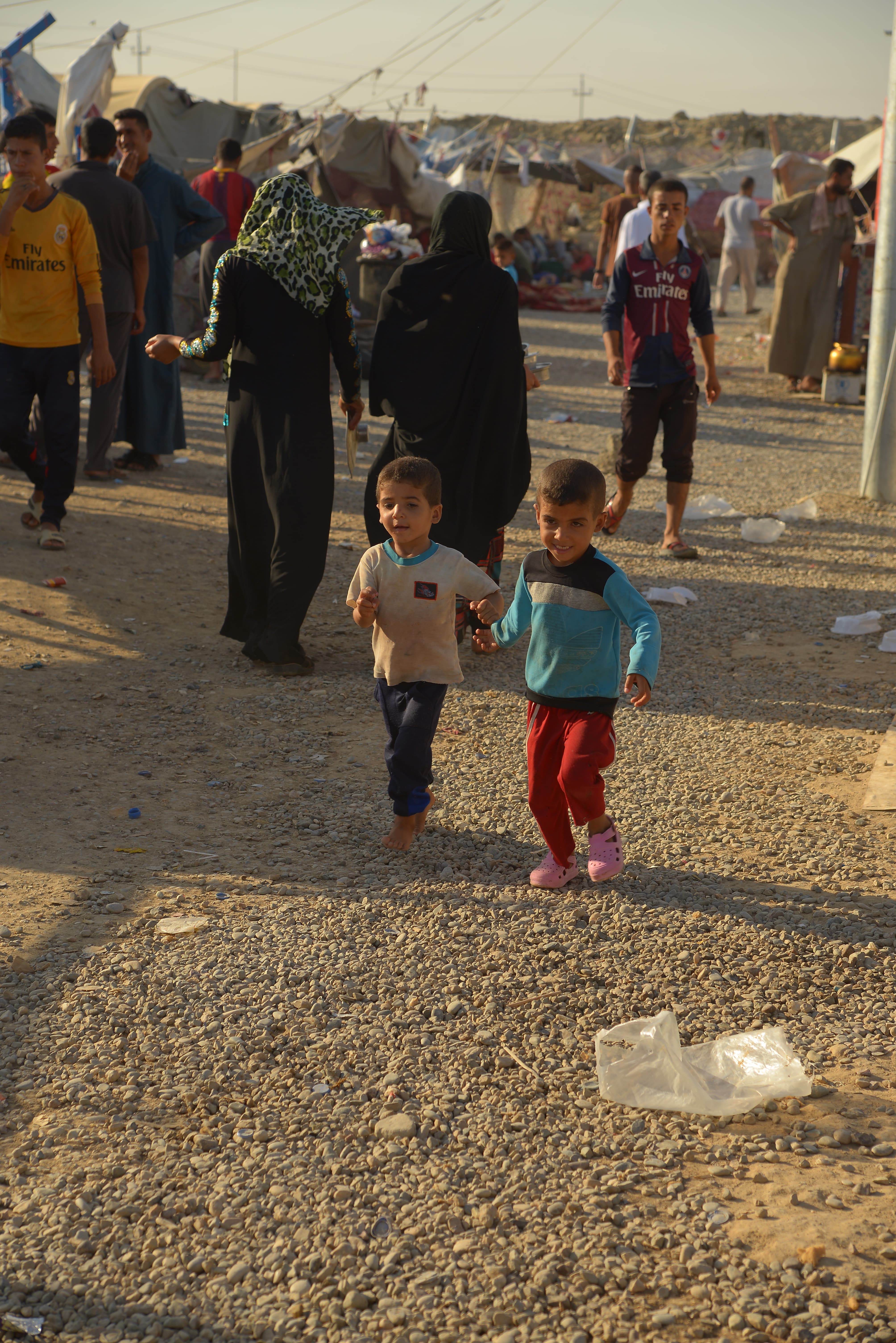 Iraqi IDP children in the Dibaga Camp, southwest of Erbil Province, Kurdistan Region. (Photo: Fryad Nanakali)